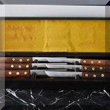 K01. Set of Sabatier Jeune steak knives. 